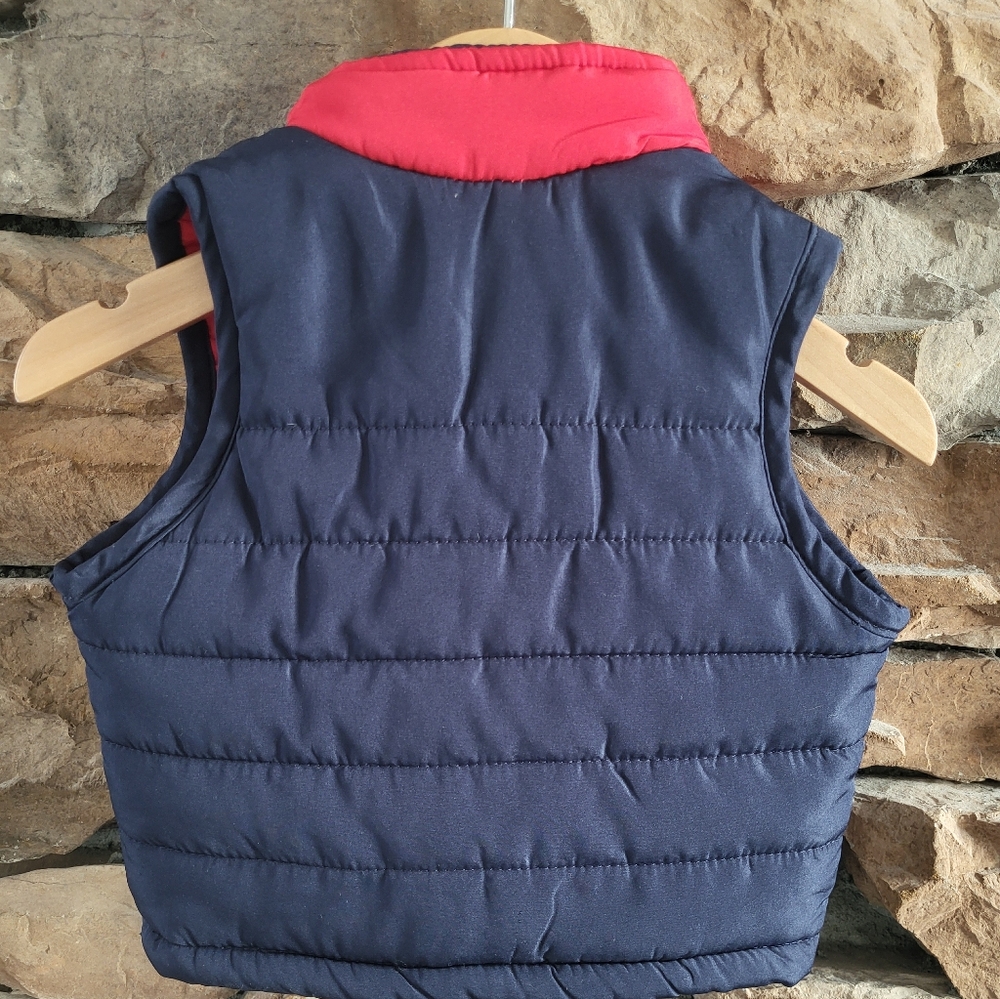 Lee Kids' Vest in Navy and Bright Pink - Picture 4 of 4